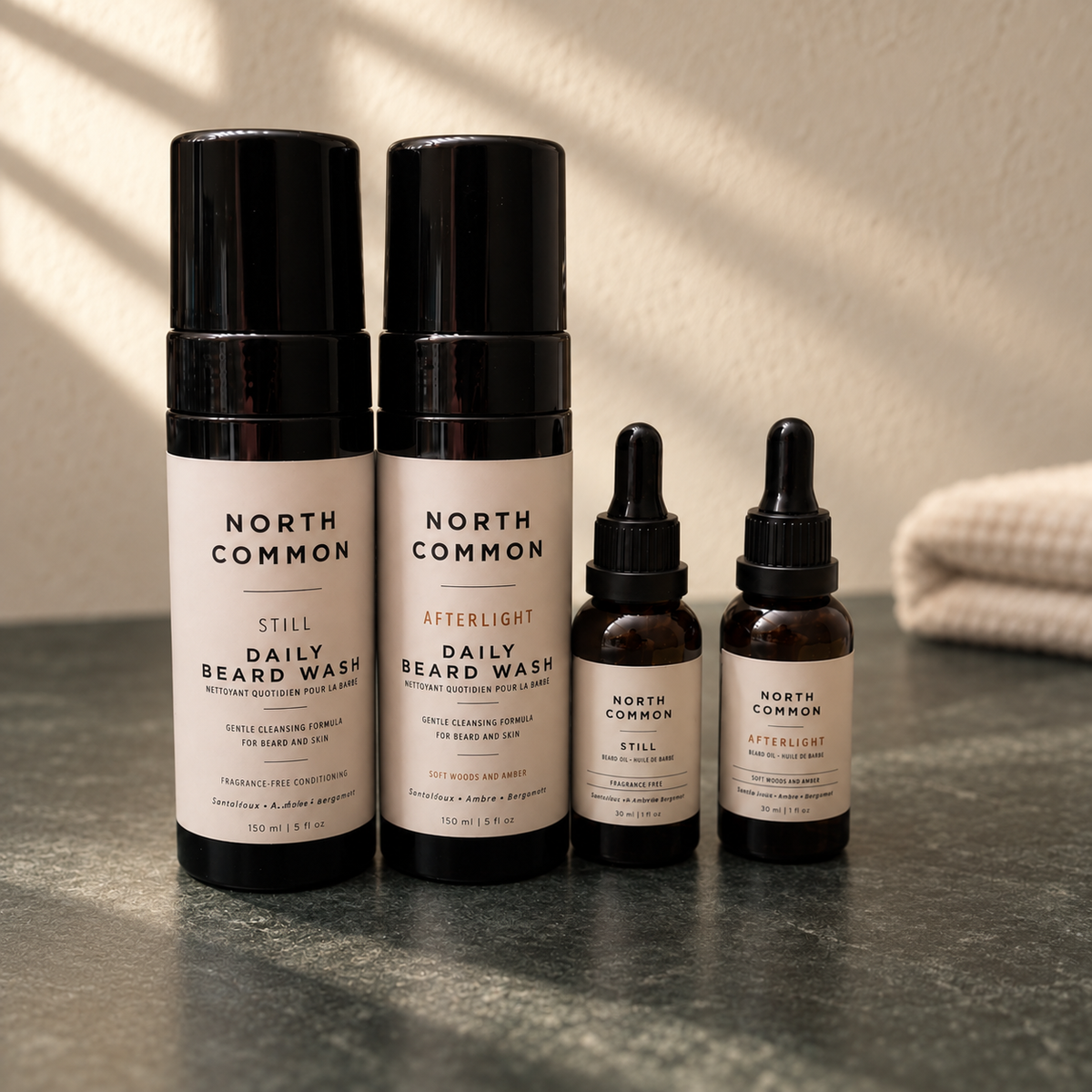 Everyday Beard Wash + Oil Kit – Still + Afterlight