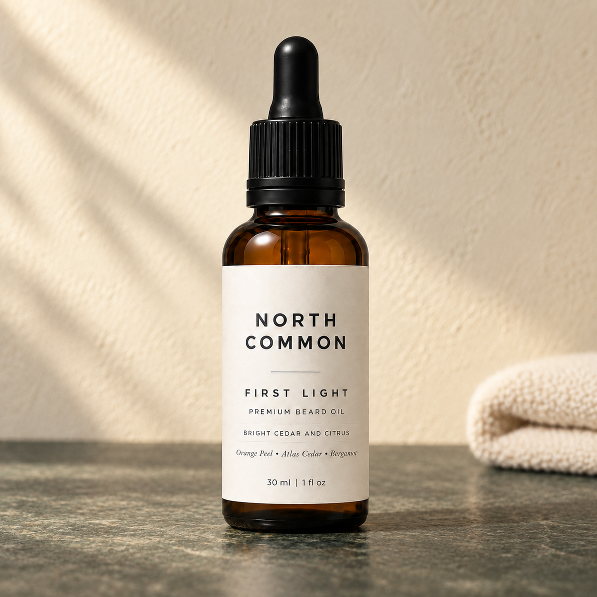 First Light Cedar + Citrus Beard Oil – 30 mL