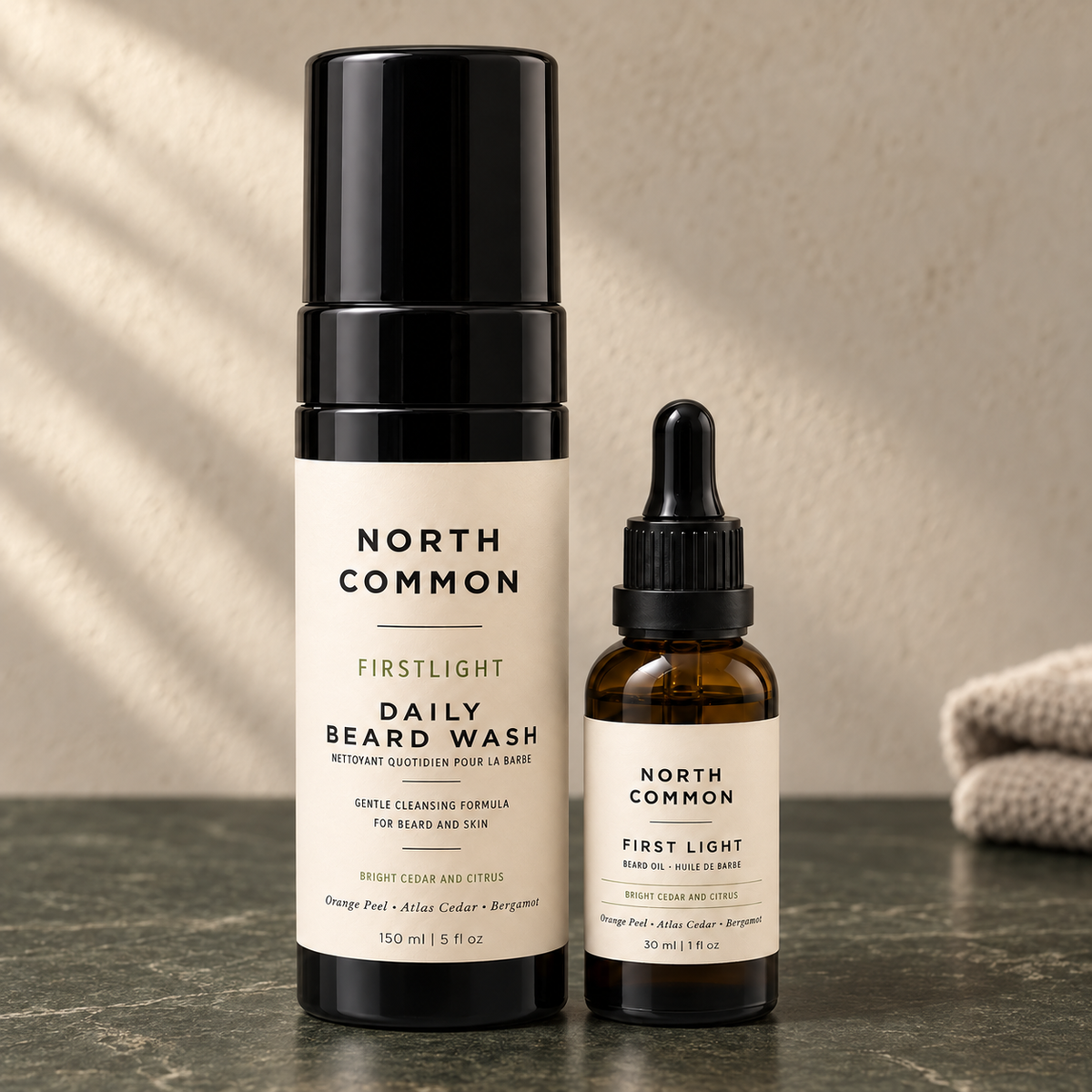 First Light Beard Wash + Oil Routine Kit